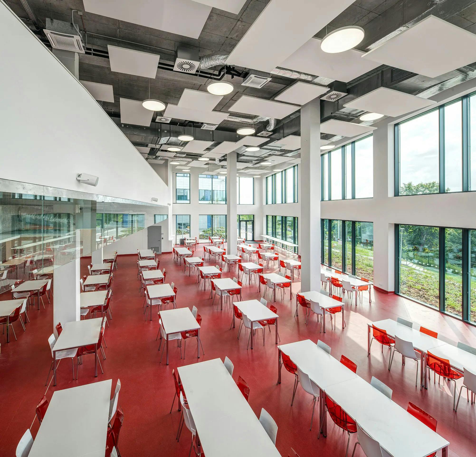 Der neue Campus in Pilsen, die Mensa