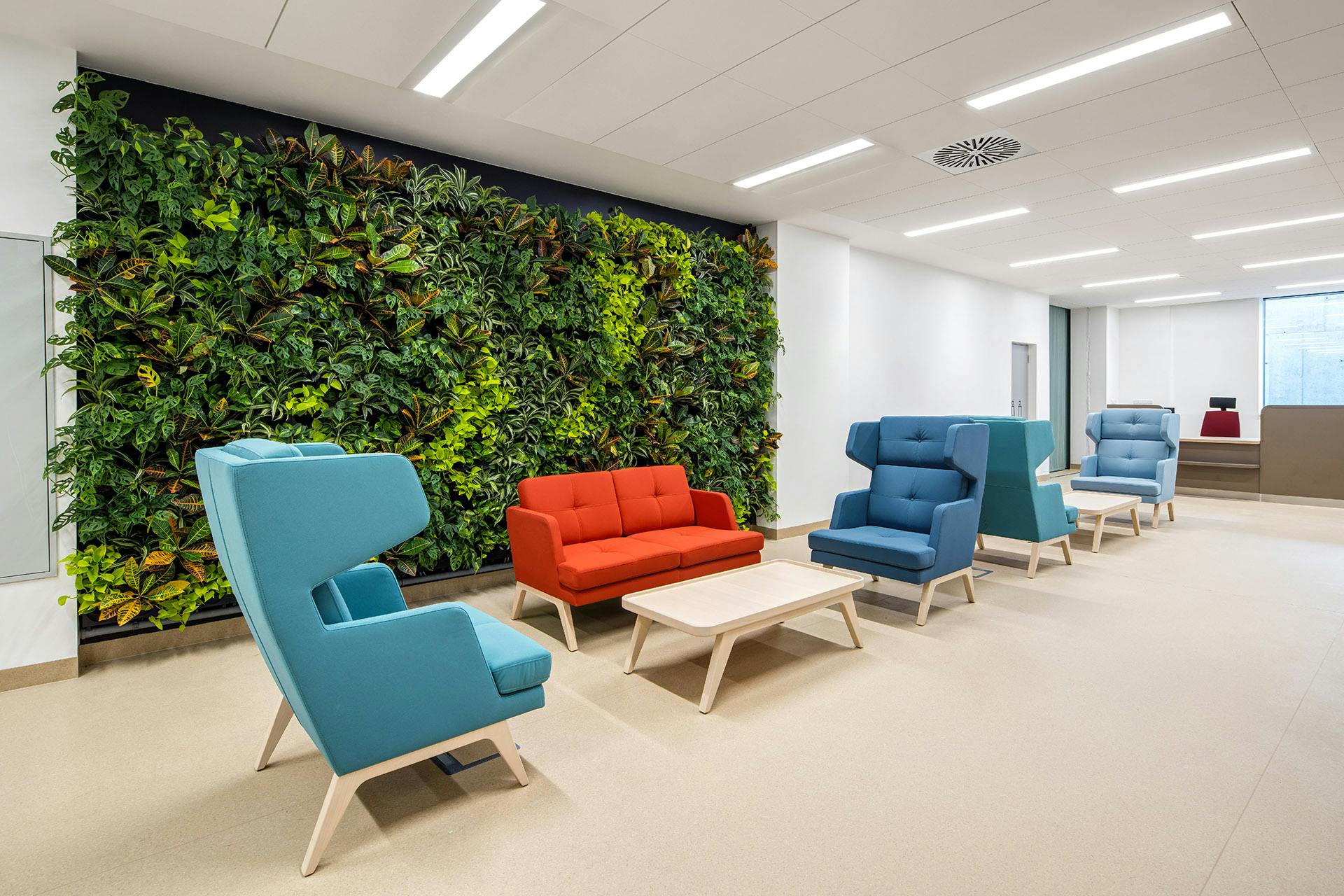 Der neue Campus in Pilsen, die Ruhezone (Detail)